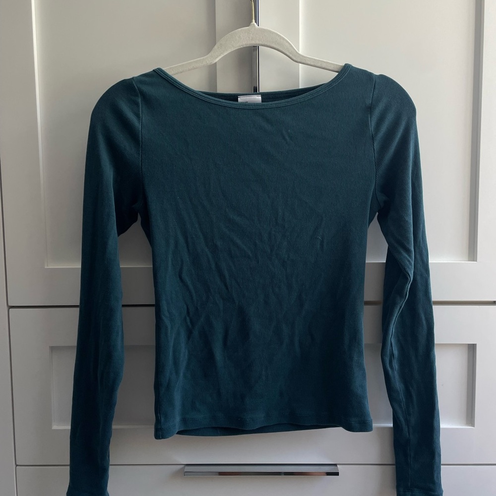Aritzia Boat Neck Long Sleeve